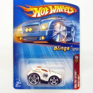 Hot Wheels Rocket Box #036 Blings 6/10 White Die-Cast Car 2005